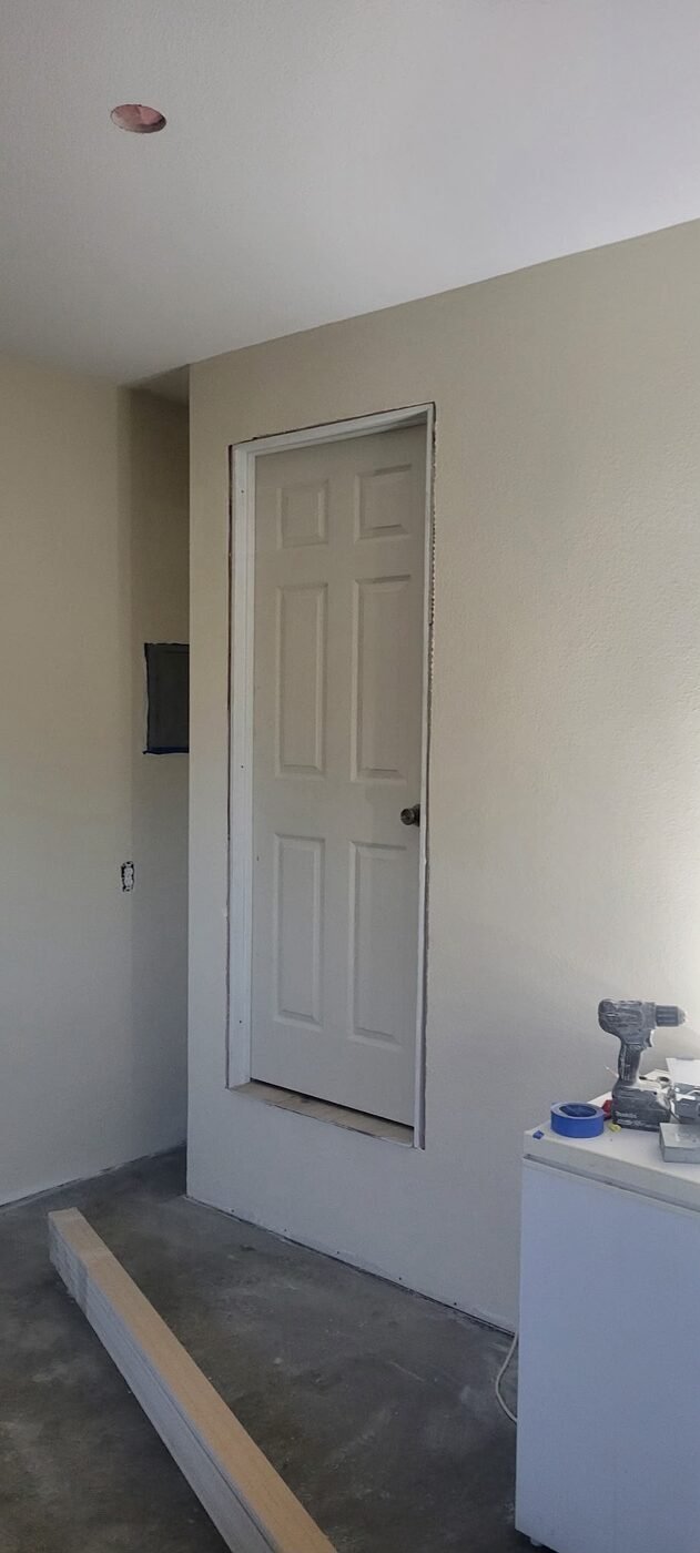Interior door installation