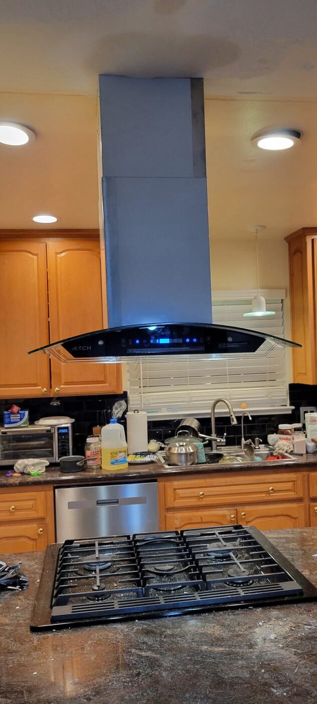 Kitchen range hood installation